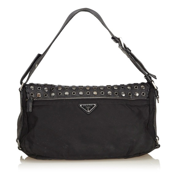 Prada Leather Flap and Nylon Bag - Picture 11 of 13